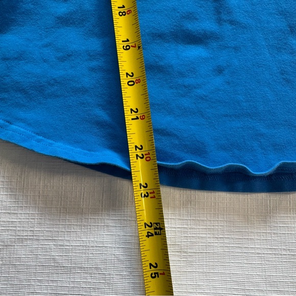 Burberry Brit London England Blue 3/4 sleeve Tee with Nova Check Cuffs Small - Picture 6 of 6